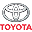 Toyota logo - sõitja sõidab Toyota tiimis