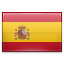 Hispaania lipp - sõitja sõidab  Hispaania lipu all